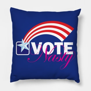 Star Spangled right to VOTE Nasty reversed Pillow