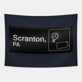 Scranton Sign Tapestry