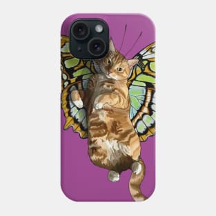 Malachite Ginger Tabby Flitter Kitty Phone Case