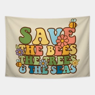 Save the Bees, The Trees, and The Seas Tapestry