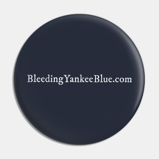 Bleeding Yankee Blue Classic Font Design Pin