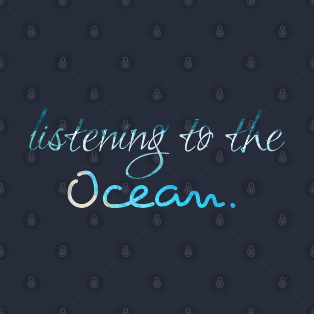 Listening To The Ocean Summer Funky T-Shirt by souvikpaul