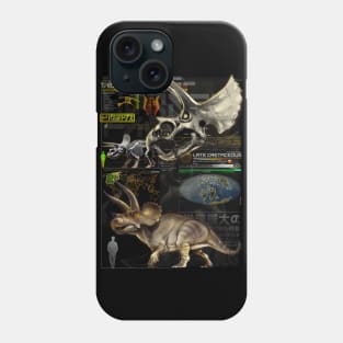 Triceratops profile Phone Case