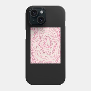 Pink  Abstract Topography  Aesthetic  Pattern Phone Case