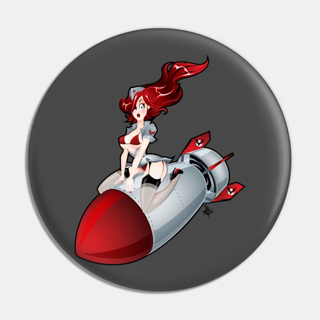 Bombs Away Pin by elblackbat