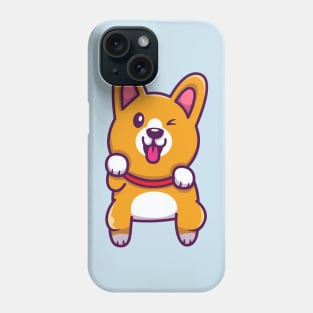 Cute Corgi Jumping Phone Case