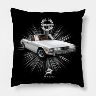 The Awsome Triumph Stag Motor Car Pillow