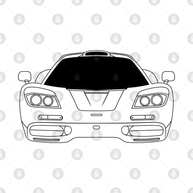 Mclaren F1 Black Outline by kindacoolbutnotreally