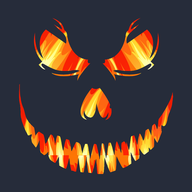 Scary Pumpkin Face Jack O Lantern Halloween Costume by Gtrx20