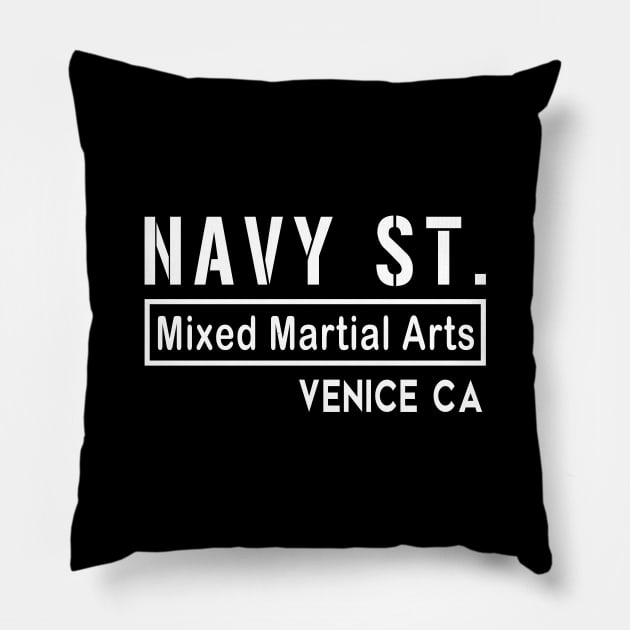 navy street Mixed Martial Arts Pillow by adil shop