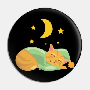 Sleepy cat Pin