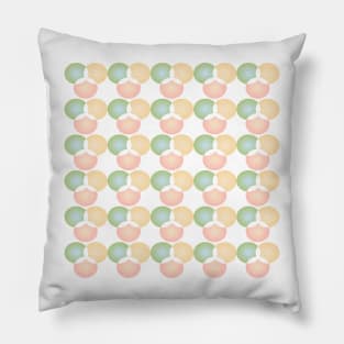 Colorful spheres in geometric pattern Pillow