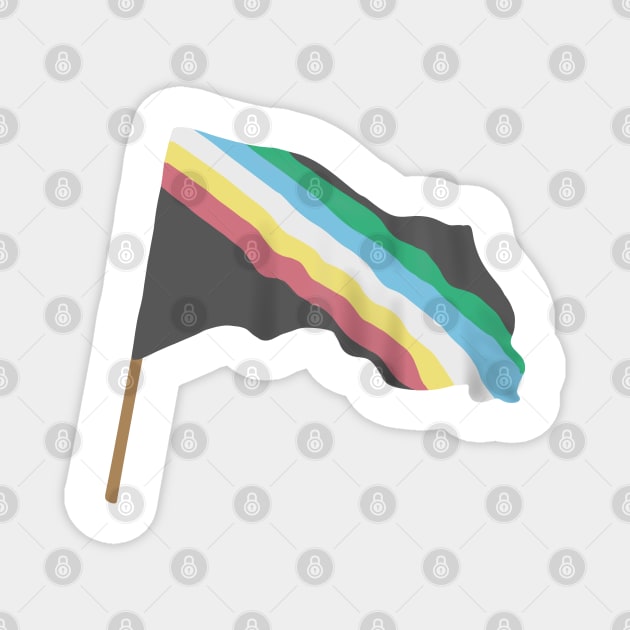 Disability pride flag Magnet by Becky-Marie