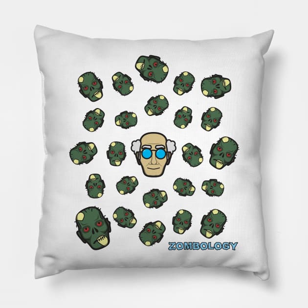 Zombology Pillow by RollForTheWin