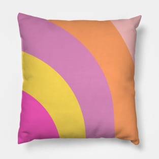 Boho positive vibe rainbow pattern Pillow