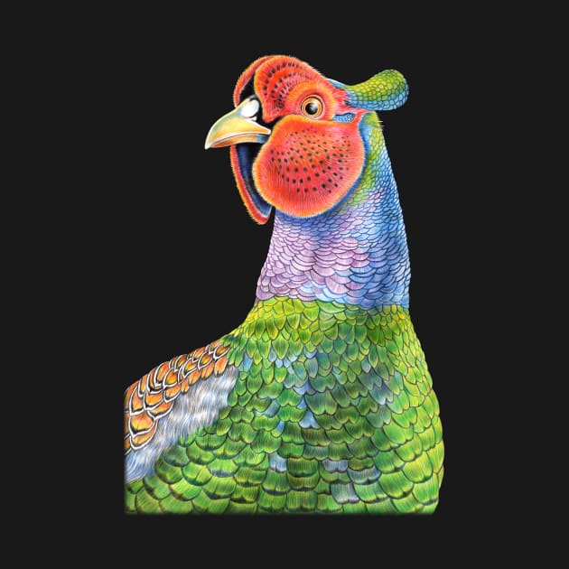 Green Pheasant by Tim Jeffs Art