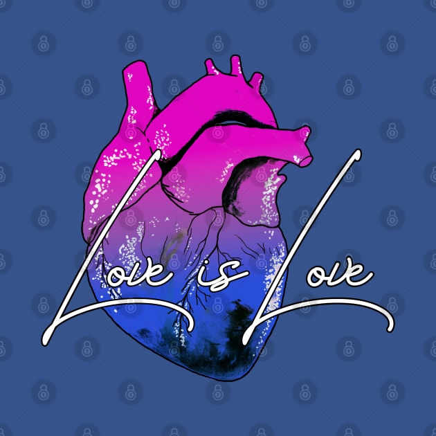 Love is Love BiSexual by Heather Dorsch Creations