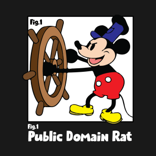 Steamboat Willie Public Domain T-Shirt