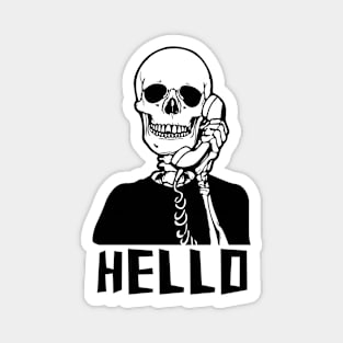 Skull HELLO Magnet