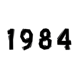 1984 year | simple black T-Shirt