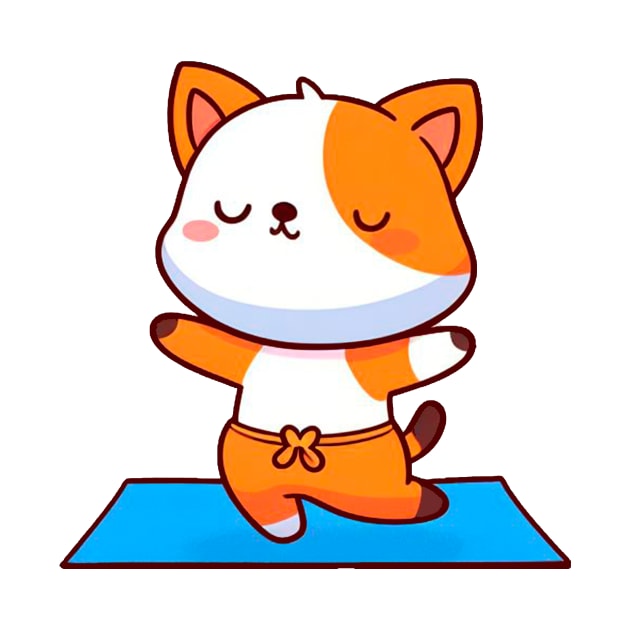 Zen Kitty Yoga by Lovely Animals