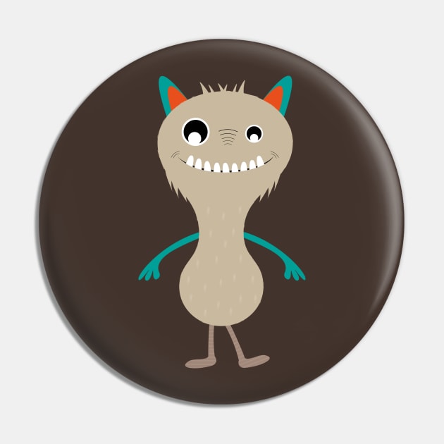 Happy little monster 3 Pin by grafart