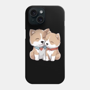 japanese akita dog Phone Case