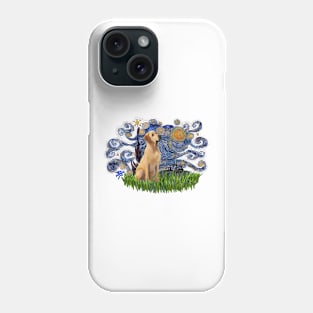 Yellow Labrador in Starry Night Adaptation Phone Case