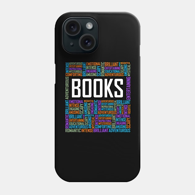 Book Words Phone Case by LetsBeginDesigns