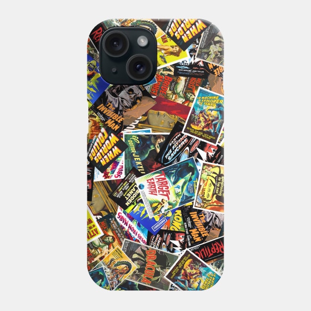 Vintage Movie Poster Collage #1 Phone Case by RockettGraph1cs