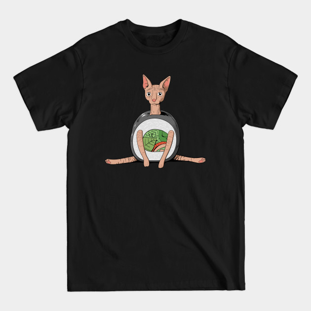 Discover Sphynx Cat Sushi Roll - Sphynx Cat - T-Shirt