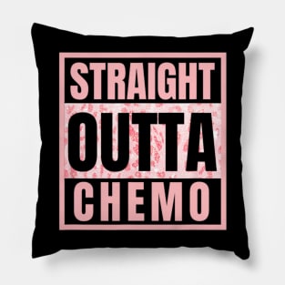 Straight Outta Chemo – Therapy Cancer Awareness Pillow