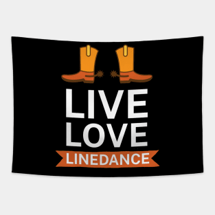 Live love linedance Tapestry