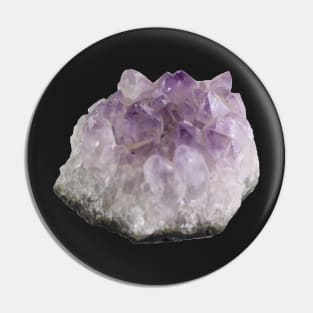 Amethyst Crystal Pin