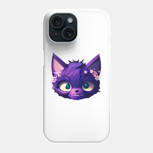 Cute Cheshire Purple Cat Phone Case