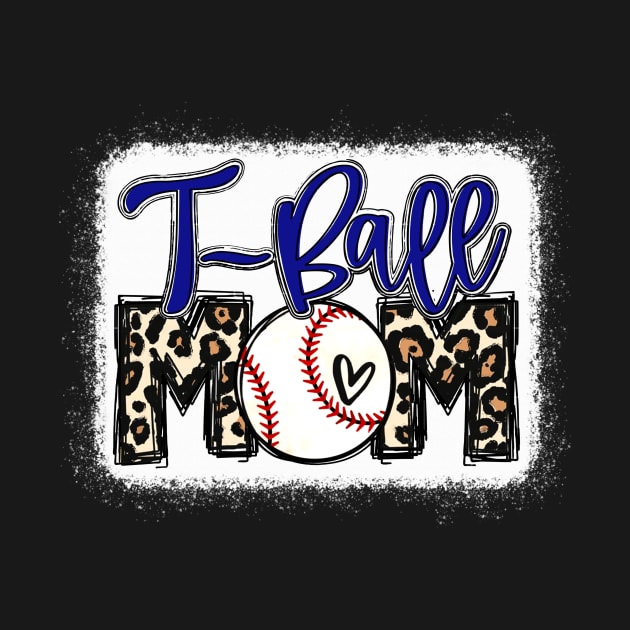 T-Ball Mom Leopard Shirt Tee Ball Mom by Wonder man 