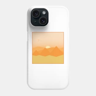 desert view cute illustration Phone Case