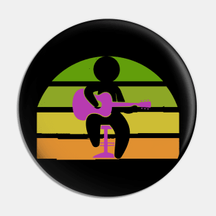 Guitar Guitarist Pin