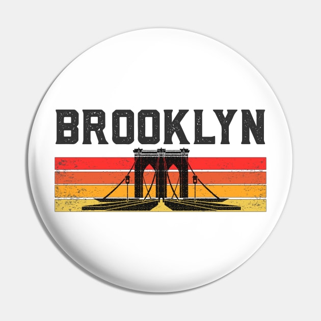 Vintage Brooklyn bridge Souvenir Pin by Novelty-art