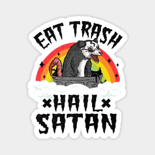 Eat Trash Hail Satan Funny Death Metal Magnet