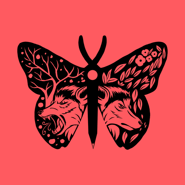Wolf Butterfly by urufangu