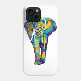 abstract elephant in WPAP Phone Case