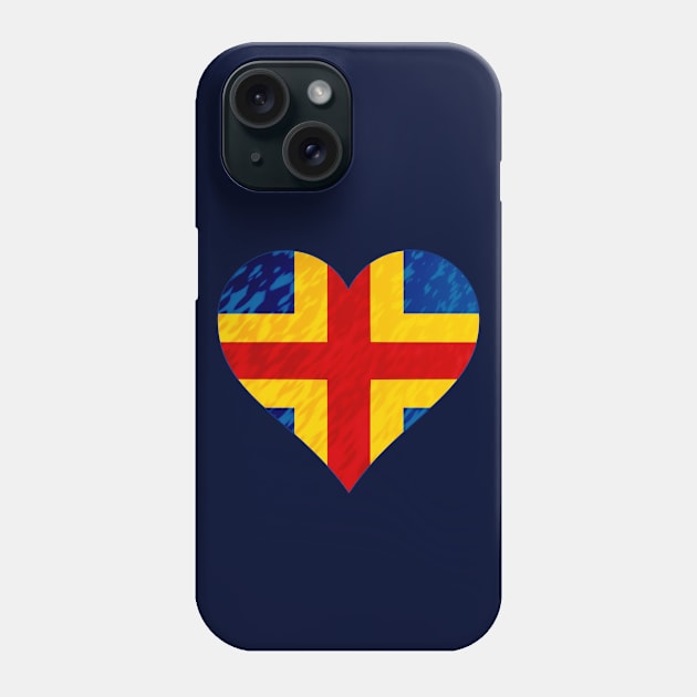 Aland Heart Phone Case by Place Heritages