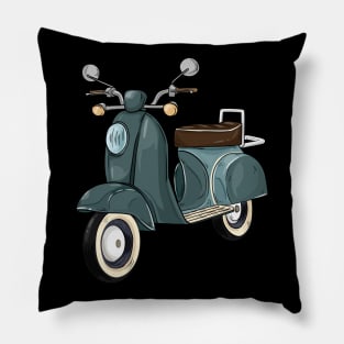 Cool moped Pillow