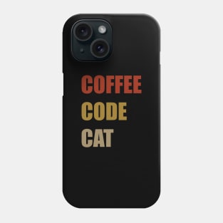 COFFEE CODE CAT Phone Case