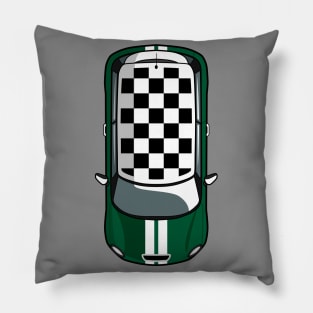 Green Mini Cooper Pillow