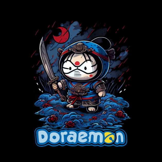 Samurai Doraemon by gblackid