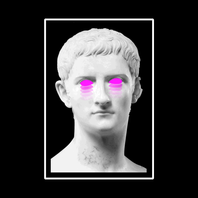 Aesthetic Greek Bust Vaporwave Greek Tapestry TeePublic