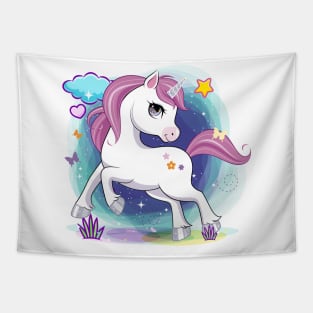 Unicorn cute Tapestry