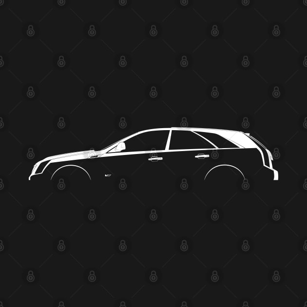 Cadillac CTS-V Sport Wagon (2011) Silhouette by Car-Silhouettes